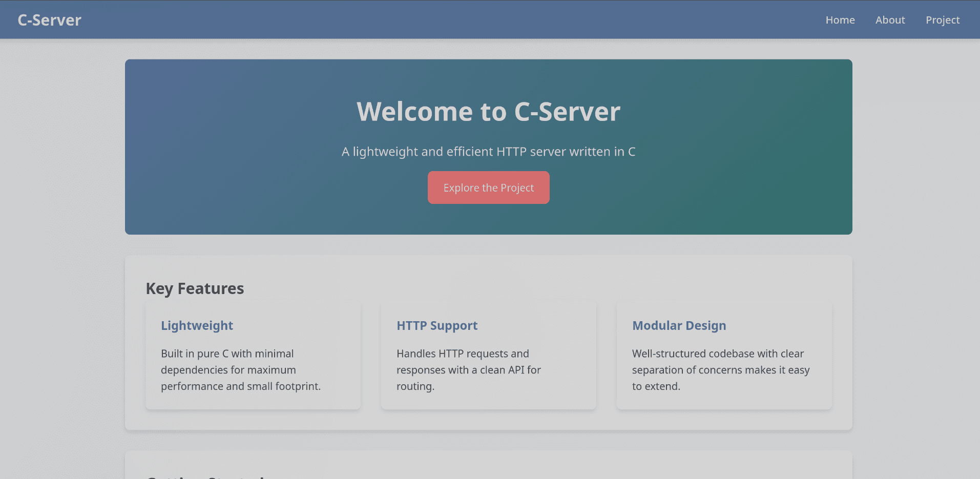 C HTTP Server